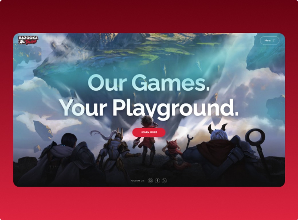 Bazooka Tango game studio website