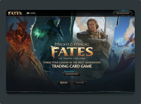 Might & Magic Fates website