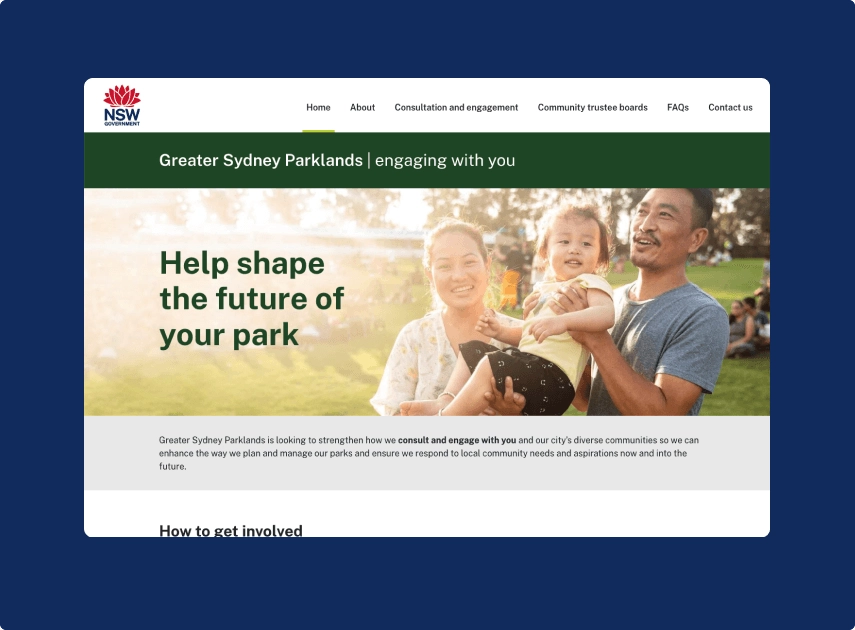 Example of a Webflow website homepage