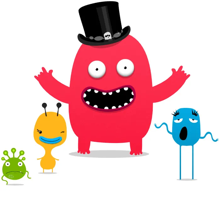 Orby illustrated characters